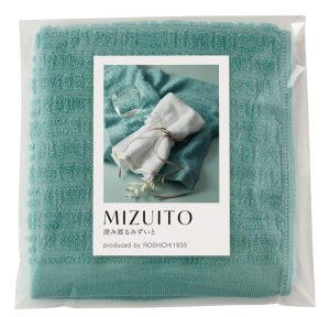 MIZUITO 澄みわたるみずいと　ハンドタオル（PP袋入）ブルーグリーン[39005]